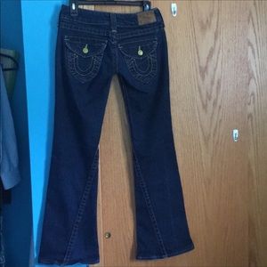 SOLD True Religion Dark Blue Flare Jeans